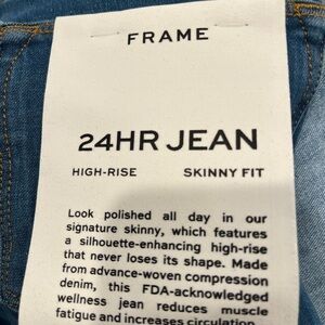 NWT frame high rise skinny jean
